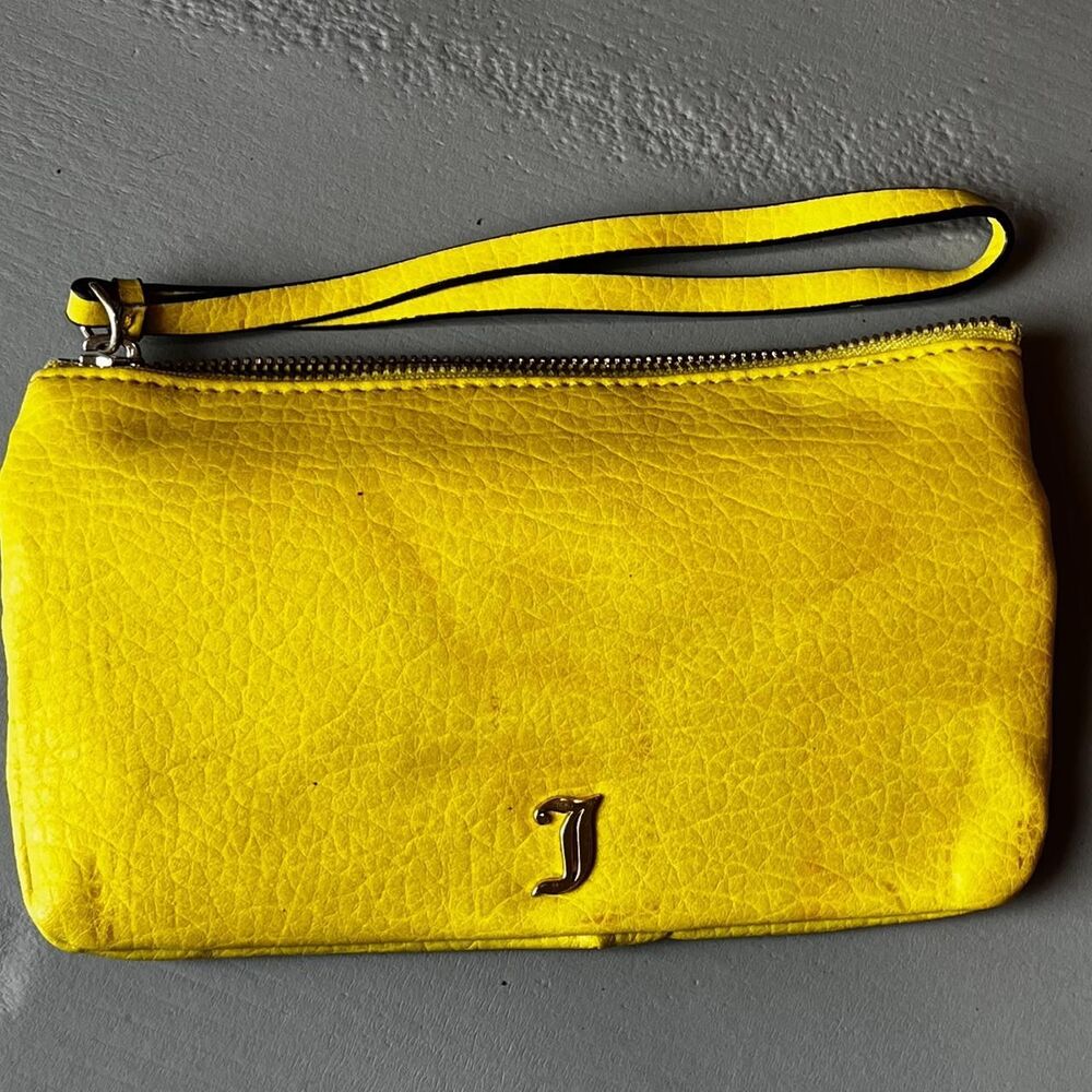 Juicy couture Women's Yellow wristlet purse - Picture 2 of 3